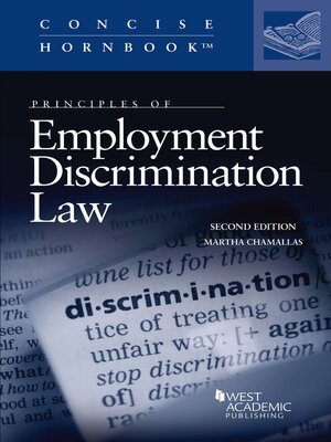 cover image of Principles of Employment Discrimination Law